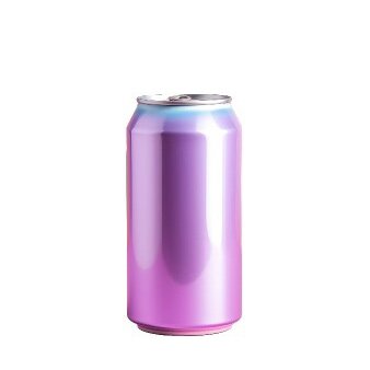 Mockup einer bunt gestalteten Dose.