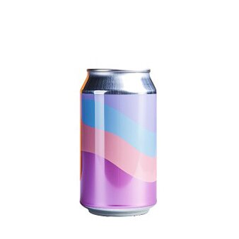 Mockup einer bunt gestalteten Dose.